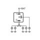 Modul semnalizare MAHLE 12V intrerupator indicator trafic electric 3 pini 2(4)X21W+0..4W cu conector