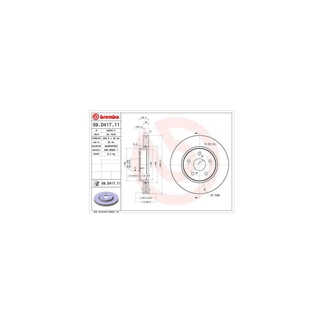 Disc frana BREMBO