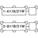 Modul semnalizare HELLA 24V 11 pini 4(8)x21W temperatura exploatare -25°C pana la 55°C intrerupator indicator trafic electronic