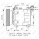 Compresor climatizare NRF RENAULT CLIO II 1.6 09.98-04.05 SD7V16 12V R134a Fulie 125mm 6 Caneluri 135ml PAG 46