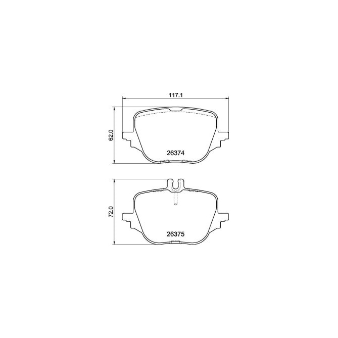 Set placute frana,frana disc BREMBO