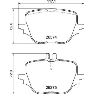 Set placute frana,frana disc BREMBO