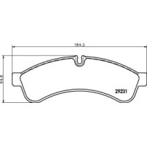 Set placute frana,frana disc BREMBO