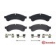 Set Placute Frana Spate BREMBO IVECO DAILY VI IRISBUS 65mm Inaltime 184mm Latime 23mm Grosime Cu Accesorii Suruburi Etrier