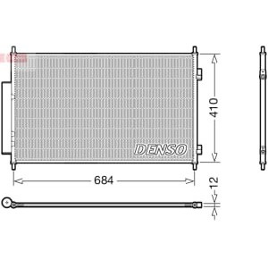 Condensator, climatizare DENSO