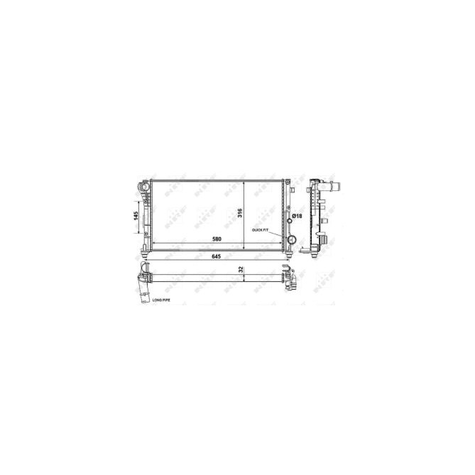 Radiator, racire motor NRF