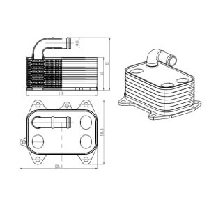 Radiator ulei, ulei motor NRF