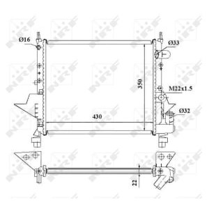 Radiator, racire motor NRF