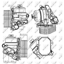 Radiator ulei, ulei motor NRF