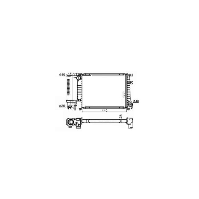 Radiator, racire motor NRF