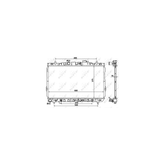 Radiator, racire motor NRF