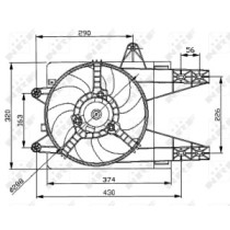 Ventilator, radiator NRF