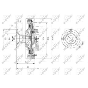 Cupla, ventilator radiator NRF