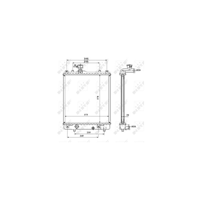 Radiator, racire motor NRF