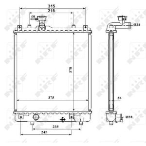 Radiator, racire motor NRF