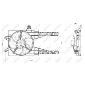 Ventilator, radiator NRF