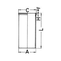 Camasa cilindru KOLBENSCHMIDT