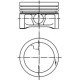 Piston KOLBENSCHMIDT 63.5 mm STD Smart Cabrio City-Coupe 0.6 07.98-01.04 Diametru pivot 16.0 mm Lungime 43.5 mm