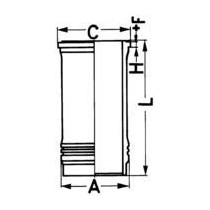 Camasa cilindru KOLBENSCHMIDT