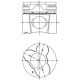 Piston KOLBENSCHMIDT diametru 93mm STD VW LT 28-35 II LT 28-46 II AGK-BCQ 07.97-07.06 lungime 86.2mm diametru pivot 35mm