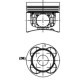 Piston KOLBENSCHMIDT diametru 101mm STD FENDT 300 DEUTZ FAHR AGROTRON lungime 90.65mm pivot 40mm inaltime compresie 55.15mm