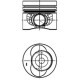 Piston KOLBENSCHMIDT 81,01 (STD) VW CRAFTER 30-35/30-50 2.5D 04.06-05.13 Diametru 81.01 mm Lungime 68.75 mm