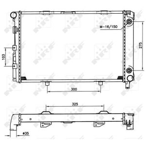 Radiator, racire motor NRF