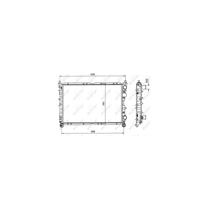 Radiator, racire motor NRF