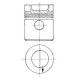 Piston KOLBENSCHMIDT diametru 101.054mm lungime 120.9mm compatibil PERKINS ALLIS CHALMERS CLAAS HANOMAG JCB LANDINI MASSEY FERGUSON