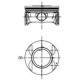 Piston KOLBENSCHMIDT 80,5mm OPEL ASTRA H SIGNUM VECTRA C ZAFIRA B 1.8/1.8LPG 07.05-04.15 STD 45.1mm 19.0mm 49.84mm