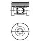 Piston KOLBENSCHMIDT diametru 96mm STD lungime 81.7mm pivot 30.0mm inaltime compresie 51.65mm adancime oala 19.4mm