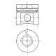 Piston KOLBENSCHMIDT Diametru 91.0 mm Lungime 86.27 mm Diametru pivot 26.0 mm Lungime pivot 65.0 mm Inaltime compresie 55.17 mm