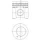 Piston KOLBENSCHMIDT diametru 102mm STD DAF SB FORD CARGO TATA LPT AG CHEM CASE IH CATERPILLAR HYUNDAI INGERSOLL RAND