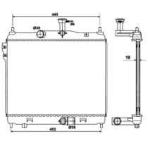 Radiator, racire motor NRF