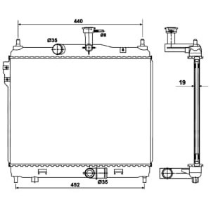 Radiator, racire motor NRF