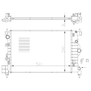 Radiator, racire motor NRF