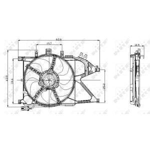 Ventilator, radiator NRF