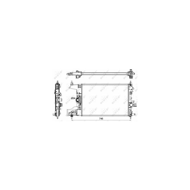 Radiator, racire motor NRF