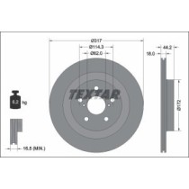 Disc frana TEXTAR