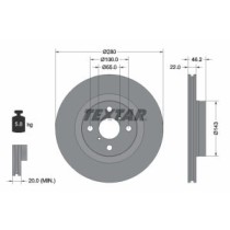 Disc frana TEXTAR