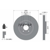 Disc frana TEXTAR