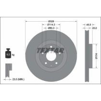 Disc frana TEXTAR