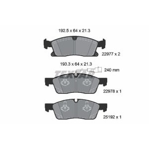 Set placute frana,frana disc TEXTAR