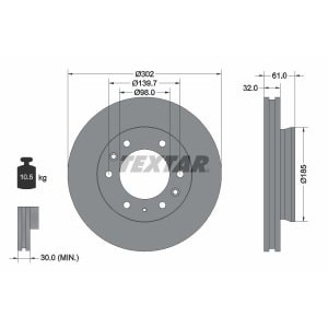 Disc frana TEXTAR