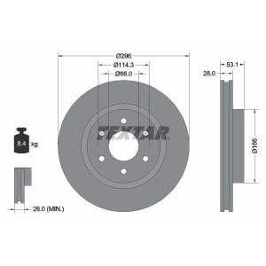 Disc frana TEXTAR