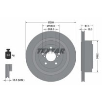 Disc frana TEXTAR