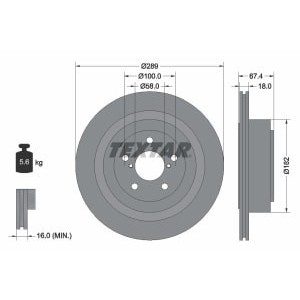 Disc frana TEXTAR