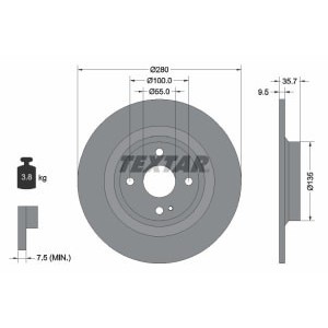 Disc frana TEXTAR