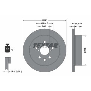 Disc frana TEXTAR