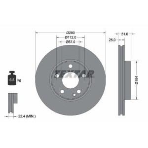 Disc frana TEXTAR